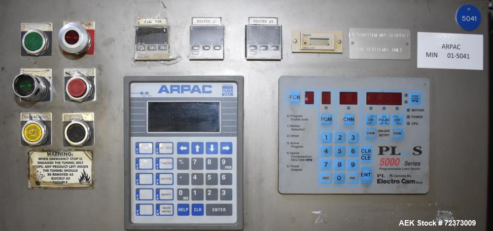 Used- Arpac 104D Flight Bar Shrink Bundler